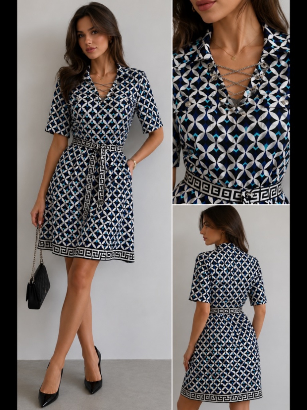 White House Black Market Women's Dress New Size L - Picture 2 of 7